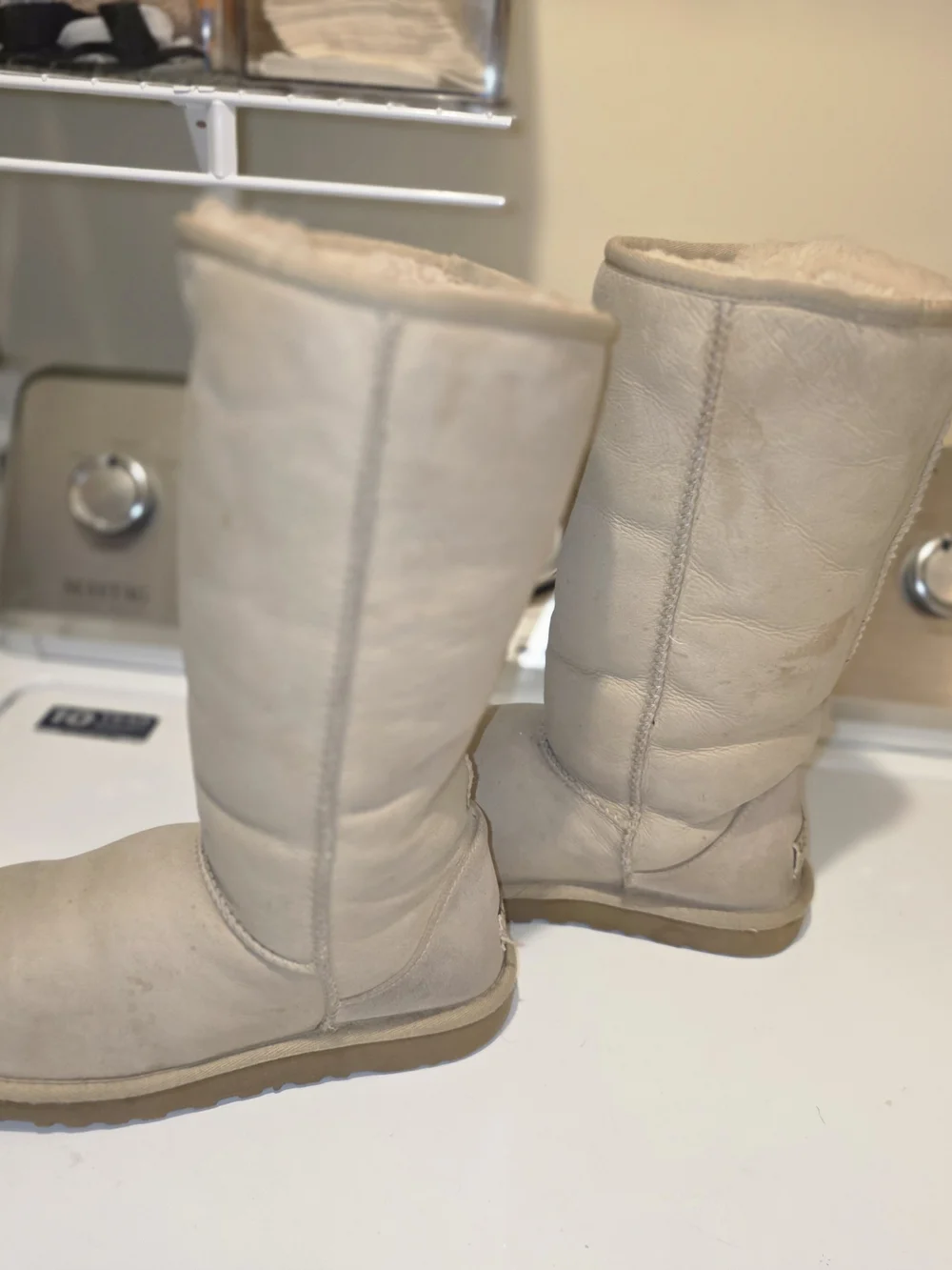 UGG Australia Classic Tall Shearling Boots - Cream